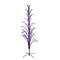 4ft. Pre-Lit Black Cascade Outdoor Halloween Twig Tree, Purple Lights